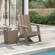 Garden Adirondack Chair Light Brown 75x88.5x89.5cm Polypropylene - £95.49 GBP