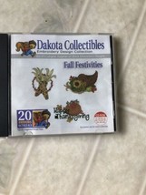 Dakota Collectibles 20 Embroidery Designs Fall Festivities CD 970243 - £14.94 GBP