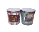 Sonoma Scented Candle 14 oz 3 Wick Candle Set Be Leaf in Yourself &amp; Fall... - $31.50