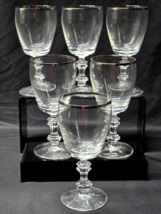 Vintage SCHOTT-ZWIESEL 6.25&quot; Crystal Wine Glass SCZ17 Platinum Band - Se... - $44.86
