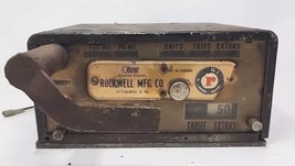 Vtg Taxi Cab Meter Rockwell Mfg Co Old Fare Box Ohmer Corp Pittsburgh PA U264D - £235.36 GBP