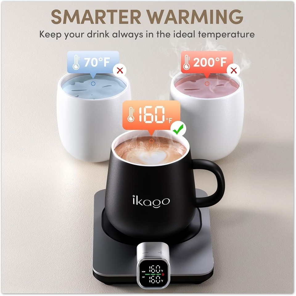 Stylish Heated Mug Warmer & 15oz Mug Set - Perfect Gift for Coffee Lovers Item image 10
