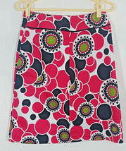 East 5th Womens Skirt Size 6 Geometric Career A Line Multi Color Zipper Circles - £11.00 GBP