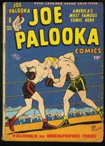 JOE PALOOKA #7 &#39;46-HARVEY COMICS-BOXING 1ST FLYIN&#39; FOOL G/VG - £45.98 GBP