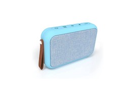 Tzumi Studio Fabric Rectangular Water Resistant Bluetooth Speaker , Blue - £19.74 GBP
