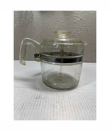 Pyrex Flameware Glass Coffee Pot Stovetop Percolator 7756 6 Cup Complete... - €42,96 EUR
