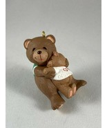 Hallmark Teddy Bear Grandson Grandma I Love Grandma Christmas Ornament 1997 - £7.47 GBP