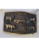 Equity Wisconsins Largest In LiveStock Sales Belt Buckle Leadership For ... - £25.90 GBP