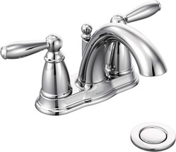 Bathroom Faucet With Drain Assembly And Two Handles In, Model Number 6610. - $155.94