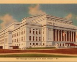 New Municipal Auditorium St. Louis MO Postcard PC571 - £3.94 GBP