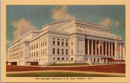 New Municipal Auditorium St. Louis MO Postcard PC571 - £3.91 GBP