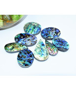 Loser Edelstein in Abalone-Muschelform, Cabochon zur Schmuckherstellung,... - $94.75