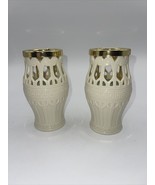 Lenox Pair Illuminations Scroll Votive with Suspended Tealight Candle Ho... - £23.66 GBP