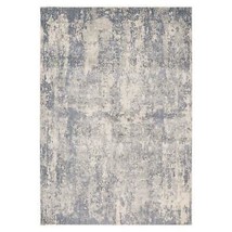 10&#39; Light Gray and Blue Abstract Power Loom Runner Rug - $261.31+