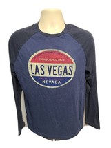 Las Vegas Nevada Sin City Original Adult Medium Blue Long Sleeve TShirt - £11.84 GBP