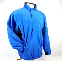 DryJoy FootJoy Men Blue 1/4 Zip Pullover Golf Windbreaker Sz XL - £43.90 GBP