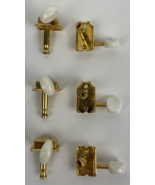 Lot of 6 x Guitar Tuning Machine Heads Faux White Pearl Brass / Gold Jap... - €23,25 EUR