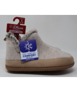 Dearfoams Dluxe Women&#39;s Dolly Felted Bootie Slippers Taupe Large US Size... - $20.15 CAD