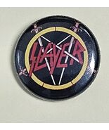 SLAYER Pin Album Art Button Rock Music Badge Pinback Vtg - $311.95 MXN