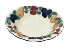 Napa Valley Noble Excellence Large Salad Serving Fruit Bowl Scalloped Edge - £26.09 GBP