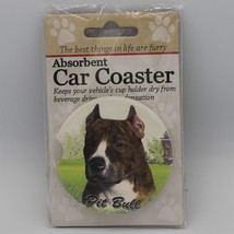 Super Absorbent Car Coaster - Dog - Pit Bull - $5.44