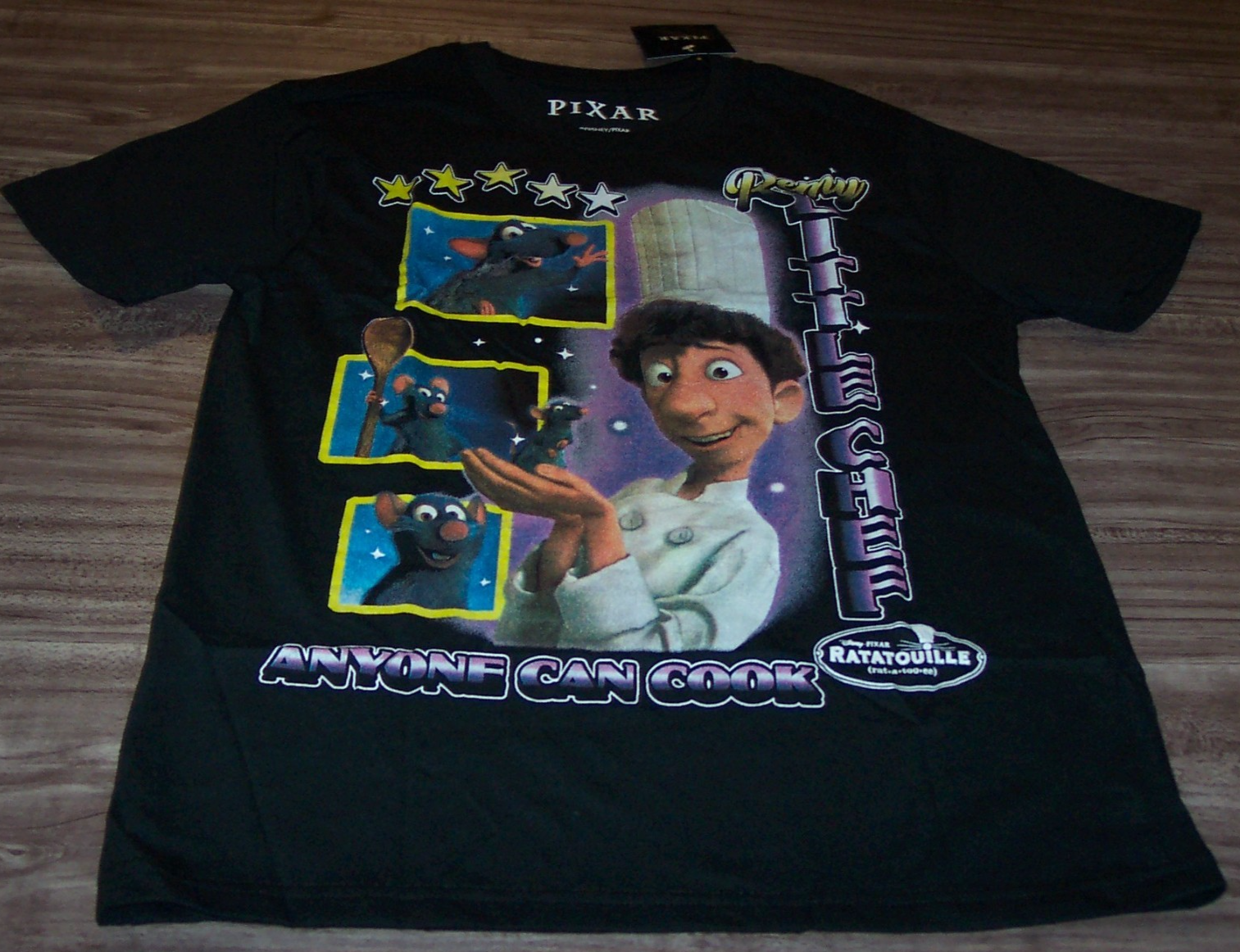 Walt Disney Pixar RATATOUILLE Remy Little Chef T-shirt MENS SMALL NEW w/ TAG Item image 2
