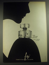 1974 Guy Laroche Fidji Perfume Ad - Fidji, the bare essential. - £14.45 GBP