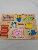 Bright Ideas 8 Piece Wooden Bedroom Children&#39;s Puzzle - $17.32