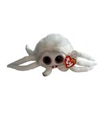 Ty Beanie Boos Spinderella White Spider Plush Glitter Eyes Stuffed Anima... - $10.80
