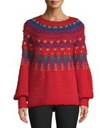 Time And Tru Women&#39;s Fair Isle Pullover Sweater XX-Large (20) Red Rover ... - $37.15 CAD