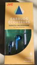 JVC Headphones HA-F19M-AH-E Blue/Grey In-ear 1-Button Remote with Mic - $11.60