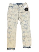 Article Of Society Women Carly Skinny Crop Jeans Frayed Hem Bleach Denim 27 NWT - £27.90 GBP