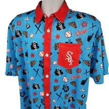 Chicago White Sox Hawaiian Shirt Size M Blue Beggars Pizza - £19.74 GBP