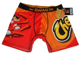 SWAG Cheetos Chester Cheetah Skateboarding Orange Red Boxers Men&#39;s NWT - £14.60 GBP