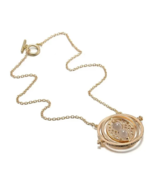Harry Potter ☆ Hermione&#39;s Rotating TIME TURNER NECKLACE ♡ Hourglass Bead... - $187.01 MXN