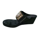 Donald Pliner Black Metallic Leather Beaded Flexible Sole Peace Shoe $29... - $118.00