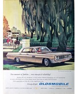 OLDSMOBILE - Ninety-Eight Holiday Sports Sedan - 1962 Vintage Print Ad - $11.31