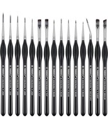 Detail Paint Brushes Set 15pcs Miniature Brushes for Fine Detailing Art ... - £18.95 GBP