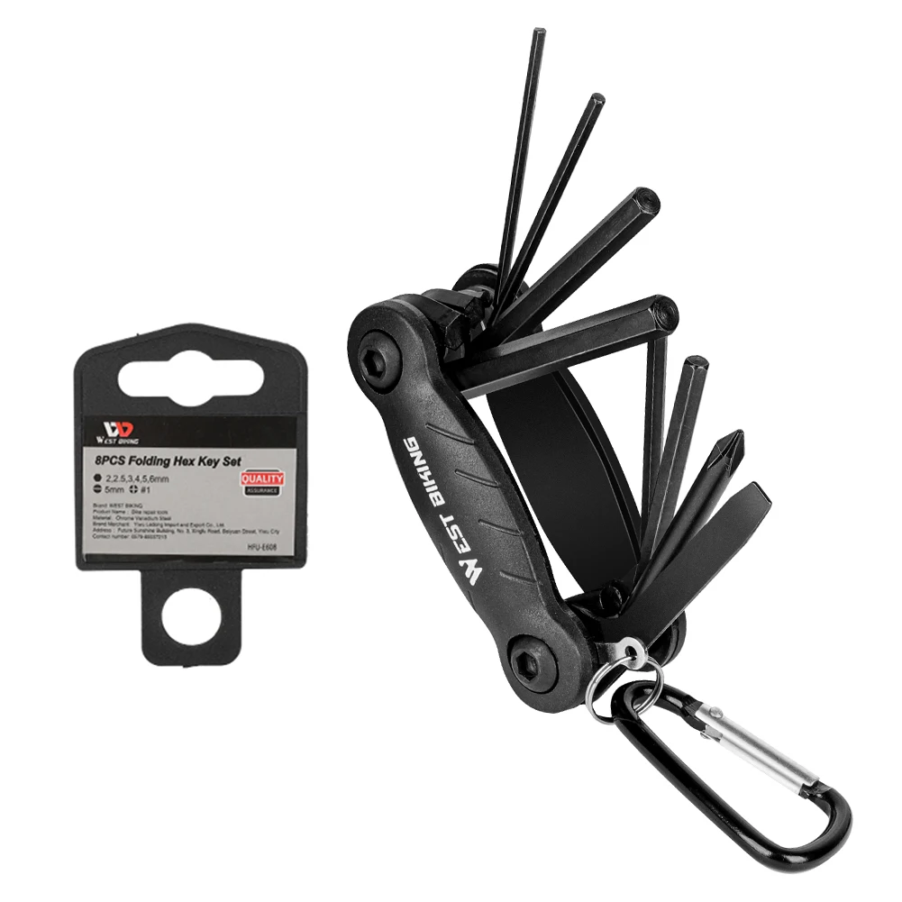 Bike Tire Repair Tools Kit 8 in 1 Multifunctional Folding Multitool Bi P... - $64.91