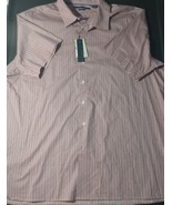 Perry Ellis Big Tall Mens Short Sleeve button down Stretch Shirt size 2X... - £20.06 GBP
