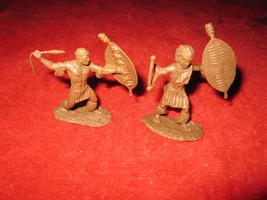 Conte Collectibles Miniature Figures: Zulu Warriors #53 & #68 - $10.00