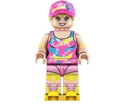 Building Block Barbie movie Roller Skating Minifigure Custom - $6.50