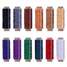 660 Yards Leather Sewing Waxed Thread - 150D 55Yards Per Spool Stitching Thread  - £21.60 GBP