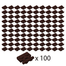 100 PCS Dark Brown 2540 Plate 1x2 w. Stick Building Pieces 100% Compatible - $9.25