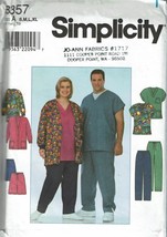Simplicity Sewing Pattern 8357 Unisex Nursing Top Pants Shorts Jacket Si... - £7.08 GBP