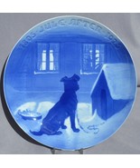 BING &amp; GRONDAHL 1895 - 1925 Christmas Jubilee Plate B&amp;G Dog Outside Window - €34,30 EUR