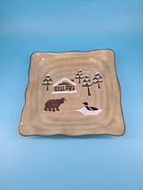 Lodge Square Dinner Plate Sonoma Bear Loon Replacement  - $16.95