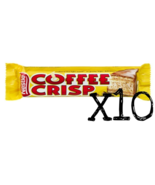 10 Coffee Crisp Chocolate Bars Full Size 50g Each NESTLE exp 2026/05/or ... - $436.23 MXN