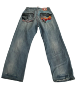 Akademiks Jeanius Jeans Y2K Skater Hip Hop Loose Fit Blue Men 32x30 (Fit... - $4,862.00 MXN