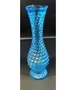 Vintage Rossini Handmade Genuine Empoli Glass Italy 12&quot; Aquamarine Vase - £31.14 GBP